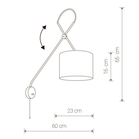 Бра Nowodvorski Viper Black I Kinkiet 6513