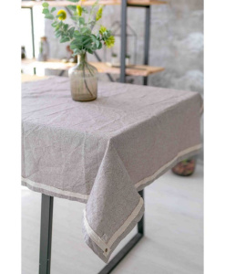 Скатерть Прованс Hygge Marron, 100% хлопок (13693) фото 2 Скатерть Прованс Hygge Marron, 100% хлопок (13693) фото 2