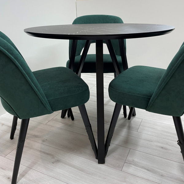 Стіл обідній Sunset круглий з HPL (Arrows) фото 3