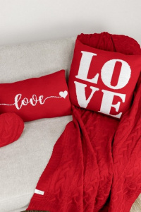 Подушка вязаная Прованс LOVE 30х45 см фото 4 Подушка вязаная Прованс LOVE 30х45 см фото 4