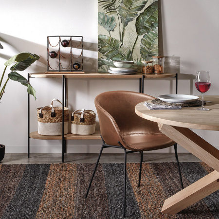 Стілець-крісло ZADINE екошкіра коричневий  CC1084U10