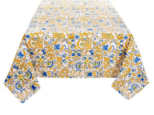 Скатерть водоотталкивающая Tiles Amarillo 140х180 см фото 3 Скатерть водоотталкивающая Tiles Amarillo 140х180 см фото 3