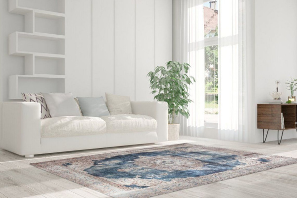 Килим в стилі вінтаж Arte Espina Vintage 8400 Creme, Blau 200х290