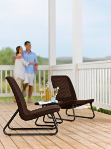 Набір меблів  Rio patio set коричневий фото 2 Набір меблів  Rio patio set коричневий фото 2