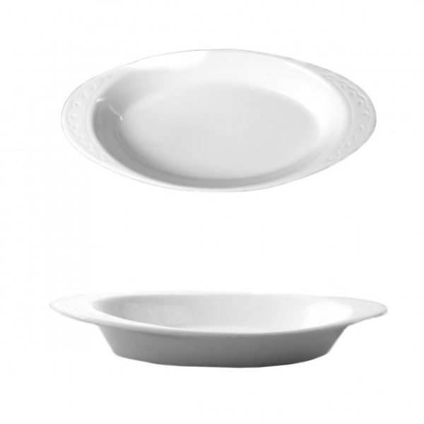 Набір тарілок Helios глибока овальна з вушками 6 шт фото 1