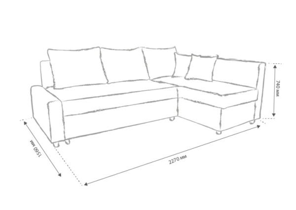 Кутовий диван Benefit 54