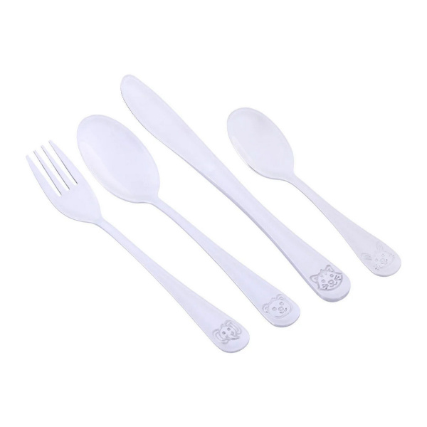 Набір дитячих столових приборів Kamille 4 пр, з нержавіючої сталі KM-5336 фото 1