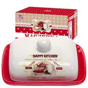 Масленка  Happy Kitchen  13х17х5,5см фото 2 Масленка  Happy Kitchen  13х17х5,5см фото 2