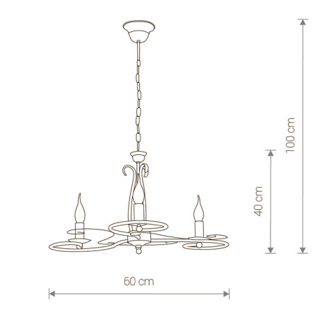 Підвісна люстра Nowodvorski Dakar 3645