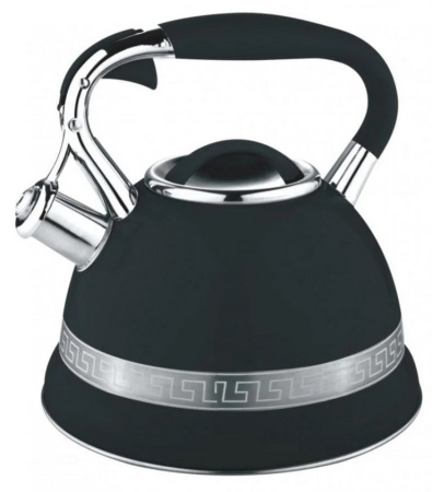 Чайник з нержавіючої сталі зі свистком 3 л Edenberg Black EB-1941