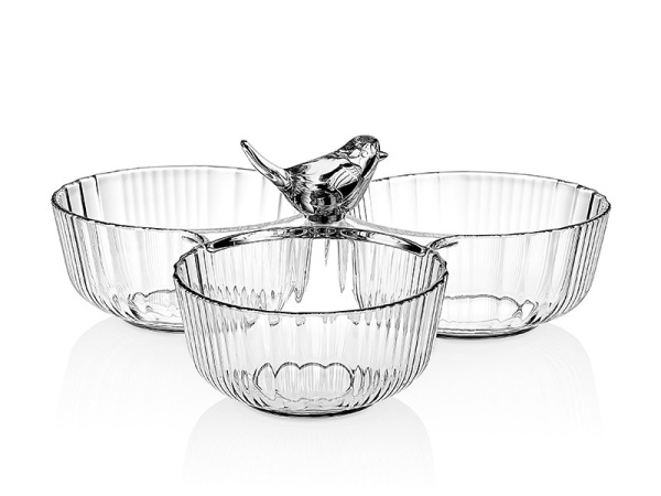 Менажница "Птичка" акриловая Lefard фото 1