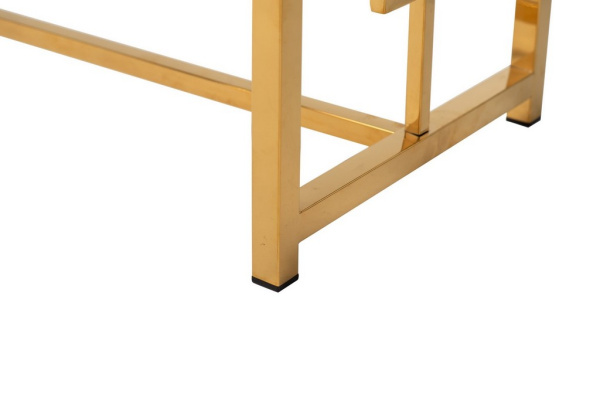 Консоль CL-3 Прозорий/Золото 120х40х78 см