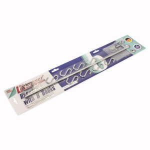 Планка рейлинговая Besser з 8 гачками 50х4х7.5см   KM-0160 фото 1