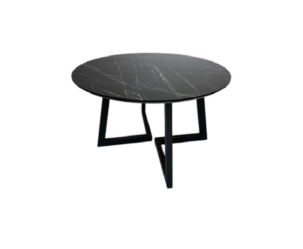 Стіл обідній Sunset круглий з HPL (ніжки Double V) фото 1