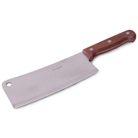 Тесак кухонний Kamille з нержавіючої сталі, з дерев'яною ручкою KM-5305
