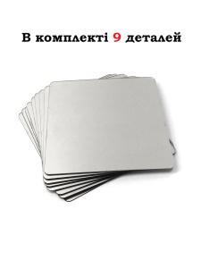 Зеркальный настенный акриловый декор наклейка "Квадраты" 9 шт. серебро фото 4 Зеркальный настенный акриловый декор наклейка "Квадраты" 9 шт. серебро фото 4