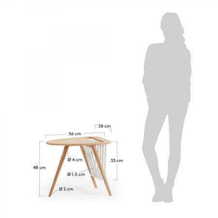 Журнальний столик HAKA манго 56х48  CC0353M33