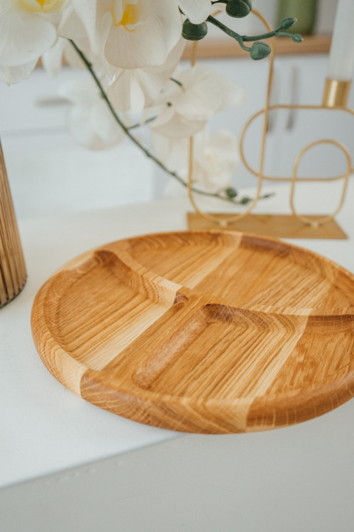 Менажница Wood Decor Смайлик 25 см фото 2