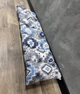 Подушка на підвіконник панама «Carpet» синій фото 1 Подушка на підвіконник панама «Carpet» синій фото 1