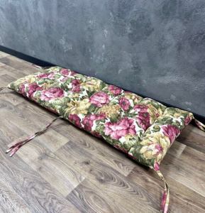 Подушка на подоконник панама “Autumn flowers” бордовый фото 1 Подушка на подоконник панама “Autumn flowers” бордовый фото 1
