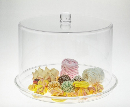 Підставка Normak  з кришкою для торта акрилова 34×25 см