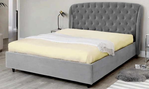 Простирадло на гумці Софт Найт жовте трикотажне фото 1