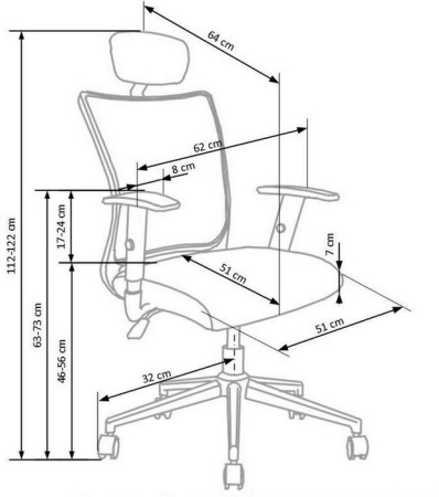 Крісло поворотне  Neon чорний