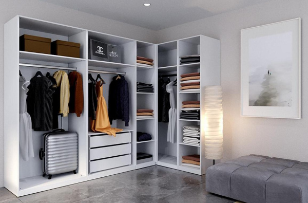 Корпус шафа  з кутовим закінченням Ідеа ПРАВЕ