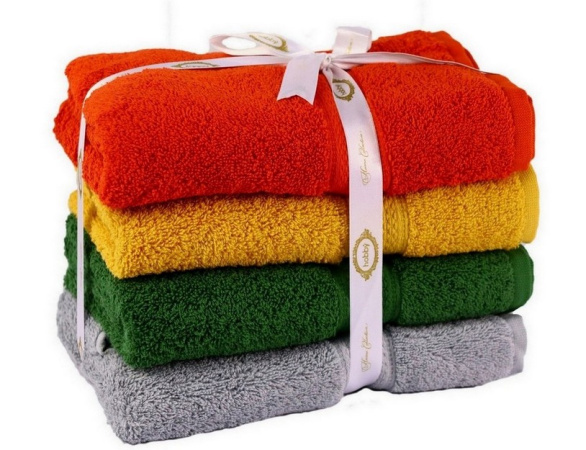 Набір рушників COLORFUL_4 (Terra/Hardal/Haki/Gri) 4 шт фото 1