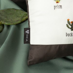 Подушка декоративная Cactuc с вышивкой ТМ IDEIA 35х53 см беж. фото 5