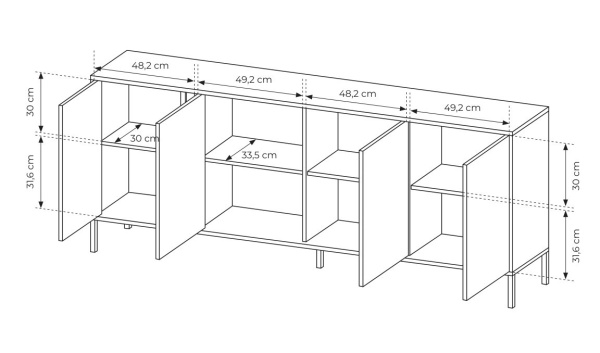 Комод Fast 4D/203 Комод Fast 4D/203