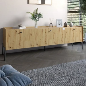 Тумба под телевизор Wood с тремя ящиками Кашемир фото 2 Тумба под телевизор Wood с тремя ящиками Кашемир фото 2