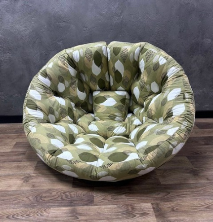 Безкаркасне крісло-матрац трансформер панама «Leaves» фото 1