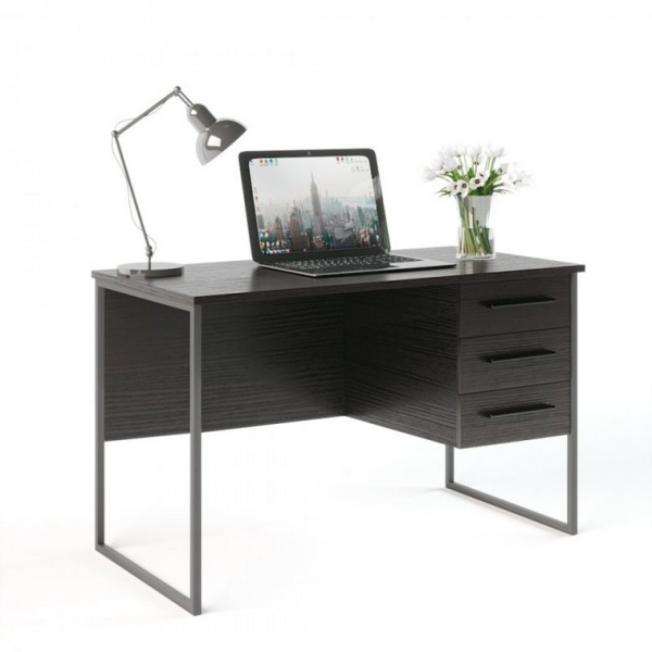 Стол письменный  Универ 6 140х70 Черный фото 1