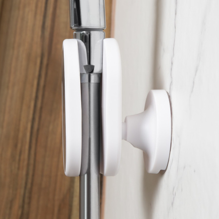 Тримач для душової лійки клейкий сірий