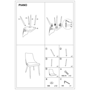 Стул PIANO B Velvet фото 5 Стул PIANO B Velvet фото 5