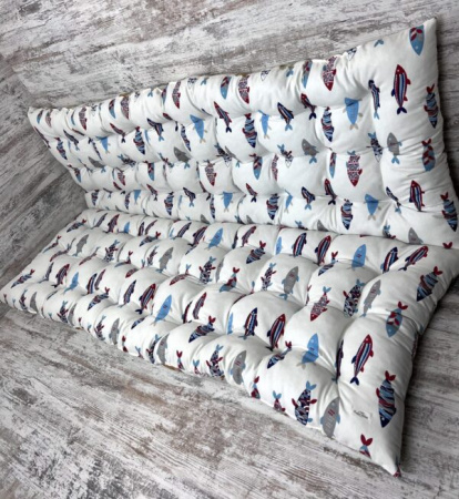 Подушка на піддони/гойдалки/каркаси панама “Small fish” фото 1