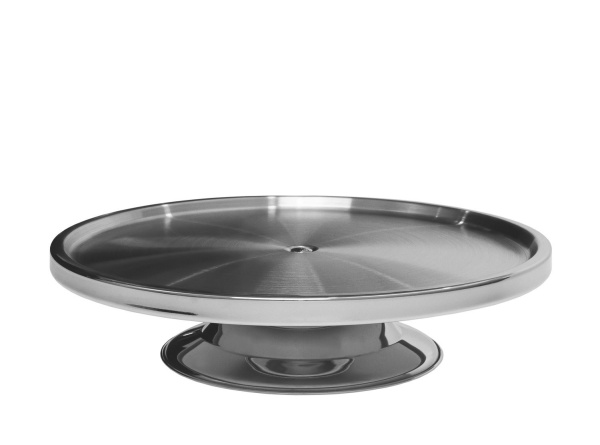 Подставка Normak  для торта из нержавеющей стали низкая 32,5х8 см фото 1