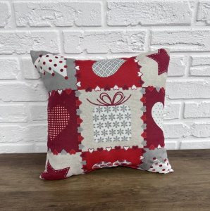 Подушка новорічна X-mas present 40х40 см цільна фото 1 Подушка новорічна X-mas present 40х40 см цільна фото 1
