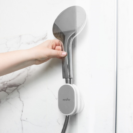 Тримач для душової лійки клейкий сірий