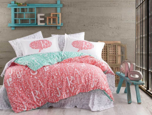 Постільна білизна Hobby Poplin Dream кораловий фото 1 Постільна білизна Hobby Poplin Dream кораловий фото 1
