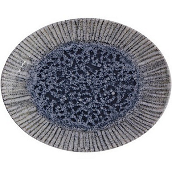 Блюдо Porland  овальне IRIS BLUE