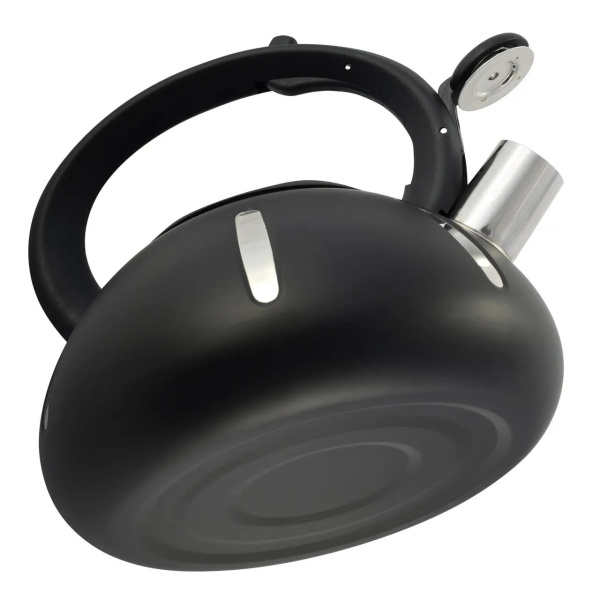 Чайник Kamille из нержавеющей стали со свистком и нейлоновой ручкой KM-100303 фото 4