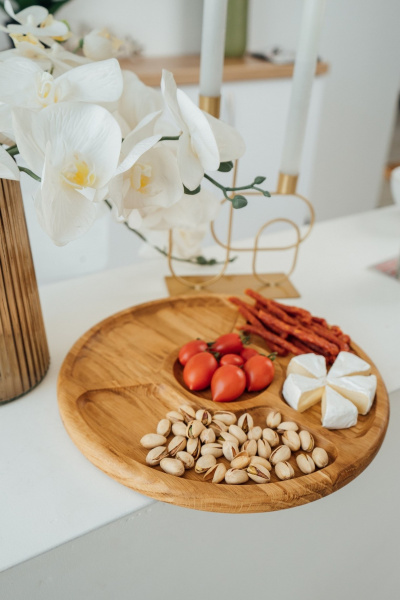 Менажница Wood Decor 3 сыра 30 см фото 1