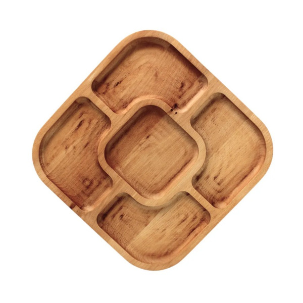 Менажница TASTE ТМ BRIZOLL, Бук , 5 секций фото 1