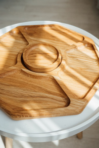 Менажниця Wood Decor Восьмигранна 35 см + соусник фото 2 Менажниця Wood Decor Восьмигранна 35 см + соусник фото 2