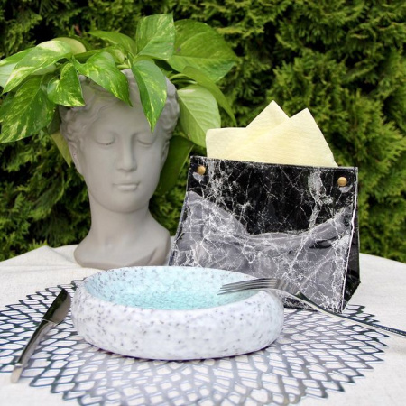 Тарілка Olens Гранітний камінь 18.5x14x4.6 см