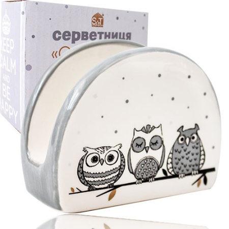 Серветниця Совушки 10х8см