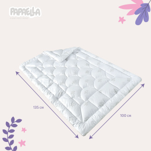 Ковдра Super Soft дитяча ТM PAPAELLA 100х135 см Білий фото 2 Ковдра Super Soft дитяча ТM PAPAELLA 100х135 см Білий фото 2