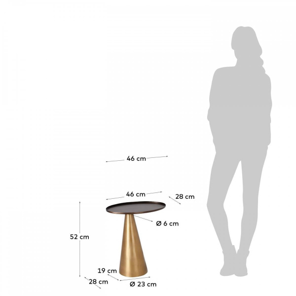 Журнальний столик Liliane золотистий 45х27  AA5359R53 фото 4